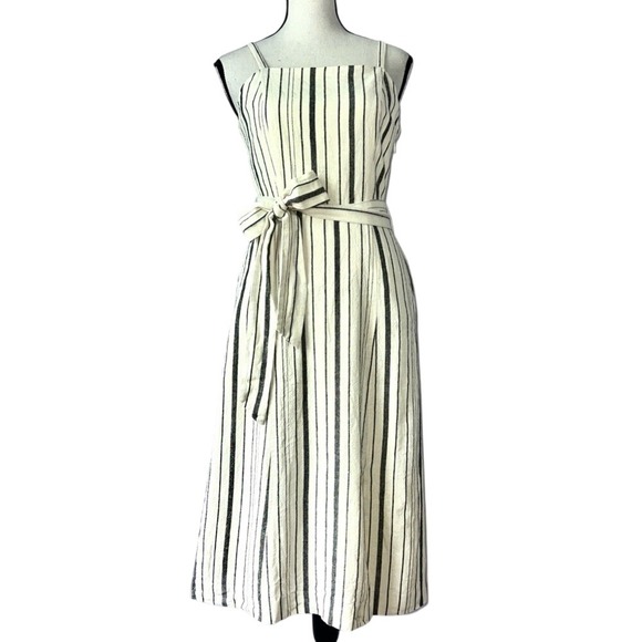 RACHEL Rachel Roy Dresses & Skirts - Rachel Roy Collection Woman's Striped Linen Blend Midi Slit Sundress size 0